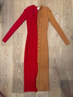 DEE ELLY COLOUR BLOCK DRESS SIZE SMALL